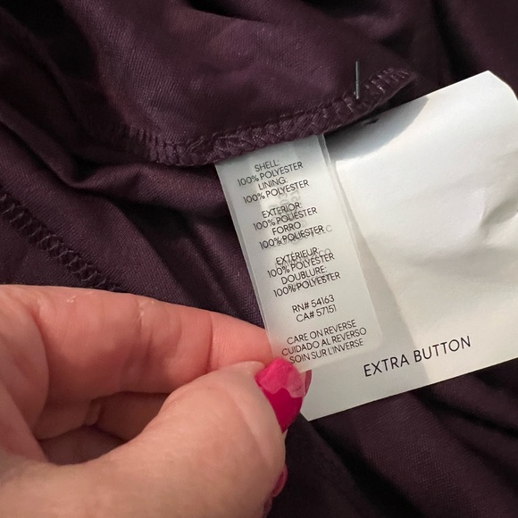 NEW Calvin Klein Womens Metallic Mini Dress with Tie Sleeves S… - Picture 8 of 11